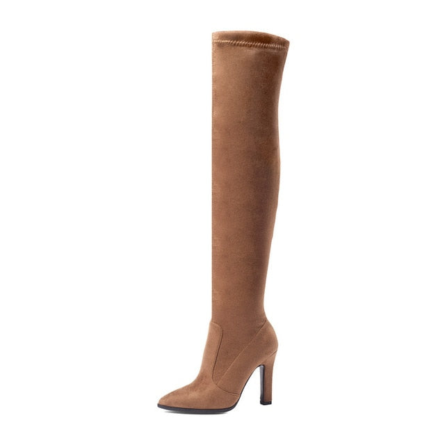 2020 Women's Knee High Fashion Boots High Heel