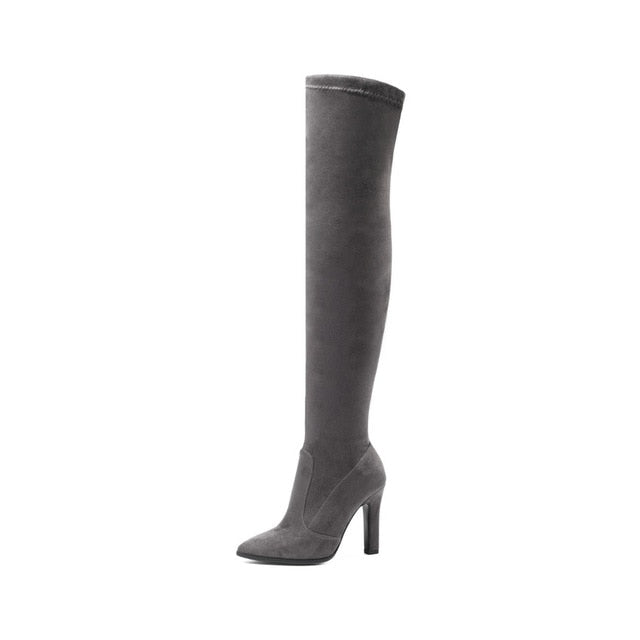 2020 Women's Knee High Fashion Boots High Heel