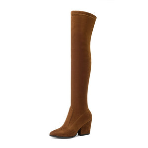 New 2020 Women Over The Knee High Boots Hoof Heels